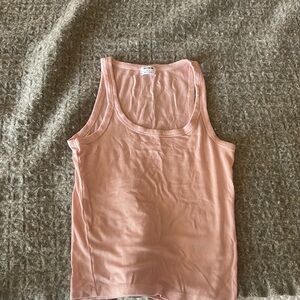 NEVER WORN pink cotton on tank top.